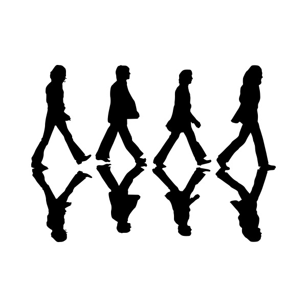 The Beatles Abbey Road Silhouette at GetDrawings | Free download