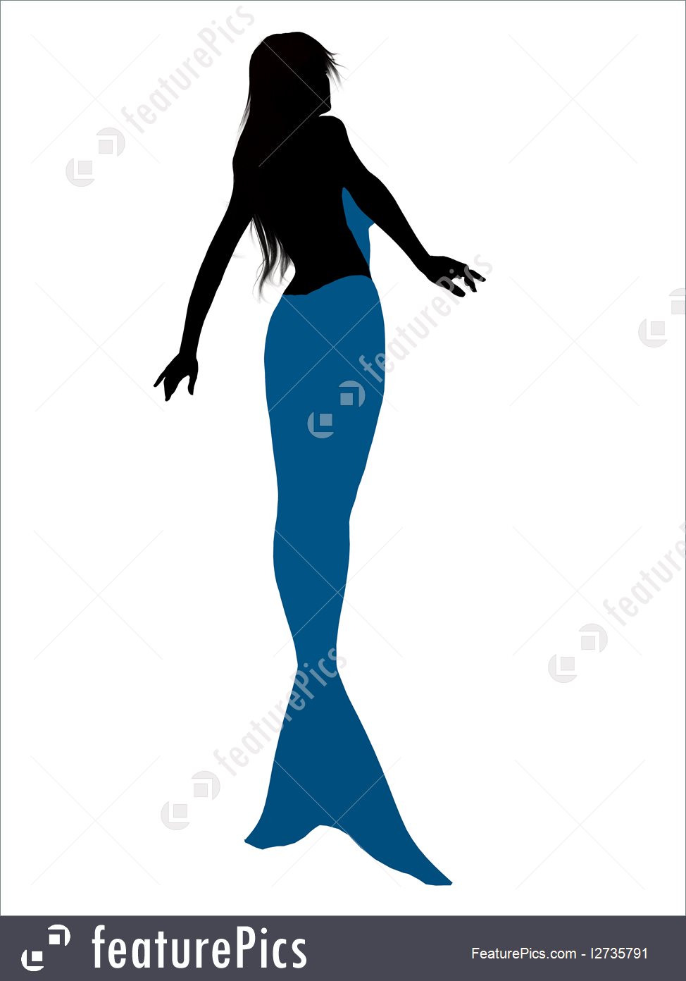974x1392 Silhouettes And Outlines Mermaid Silhouette