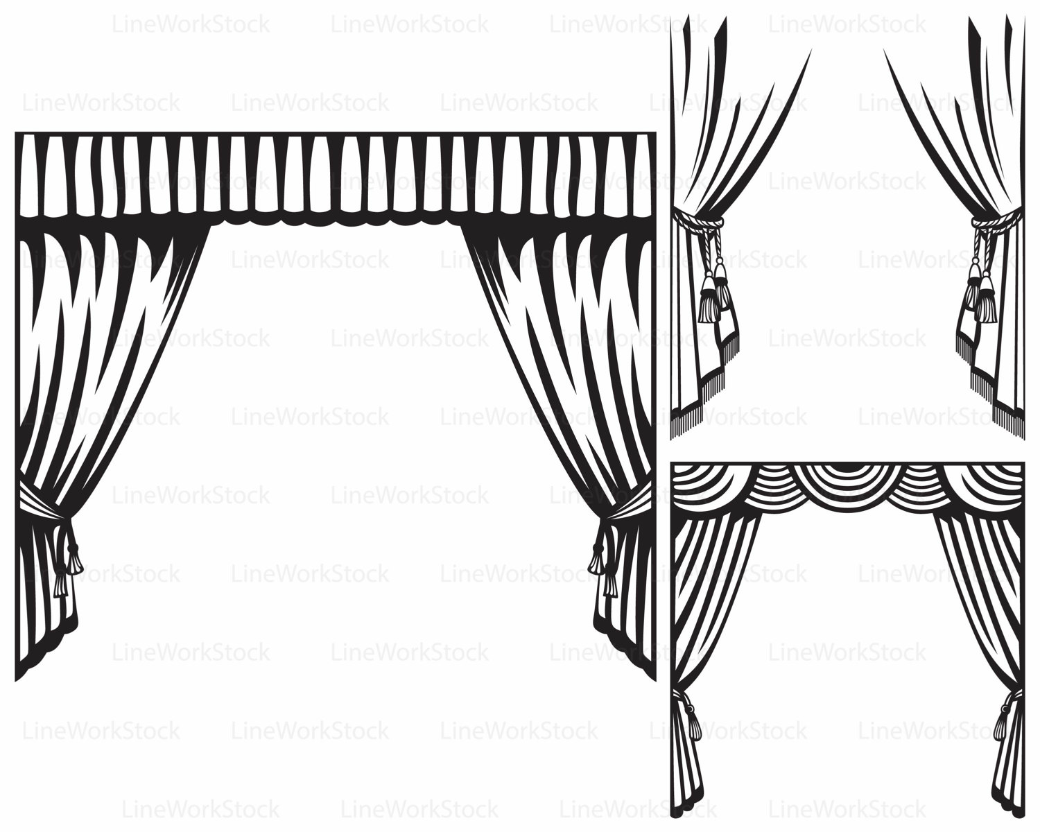 1500x1200 Theater Curtain Svgclipartcurtain Svgcurtain Silhouettetheater