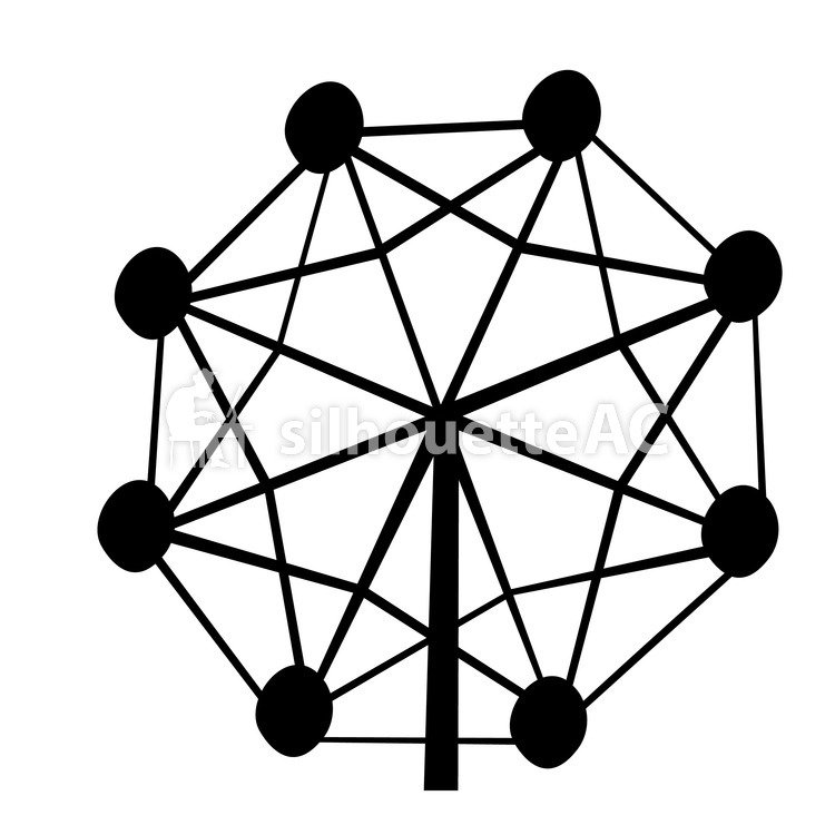 750x750 Free Vector Silhouettes Attractions, An Illustration, Silhouette