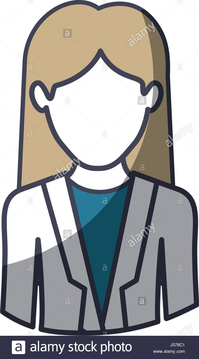 773x1390 Color Silhouette And Thick Contour Of Half Body Of Faceless Woman