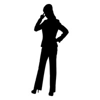 200x200 Silhouette Silhouettes Woman Women Lady Ladies Human People Person