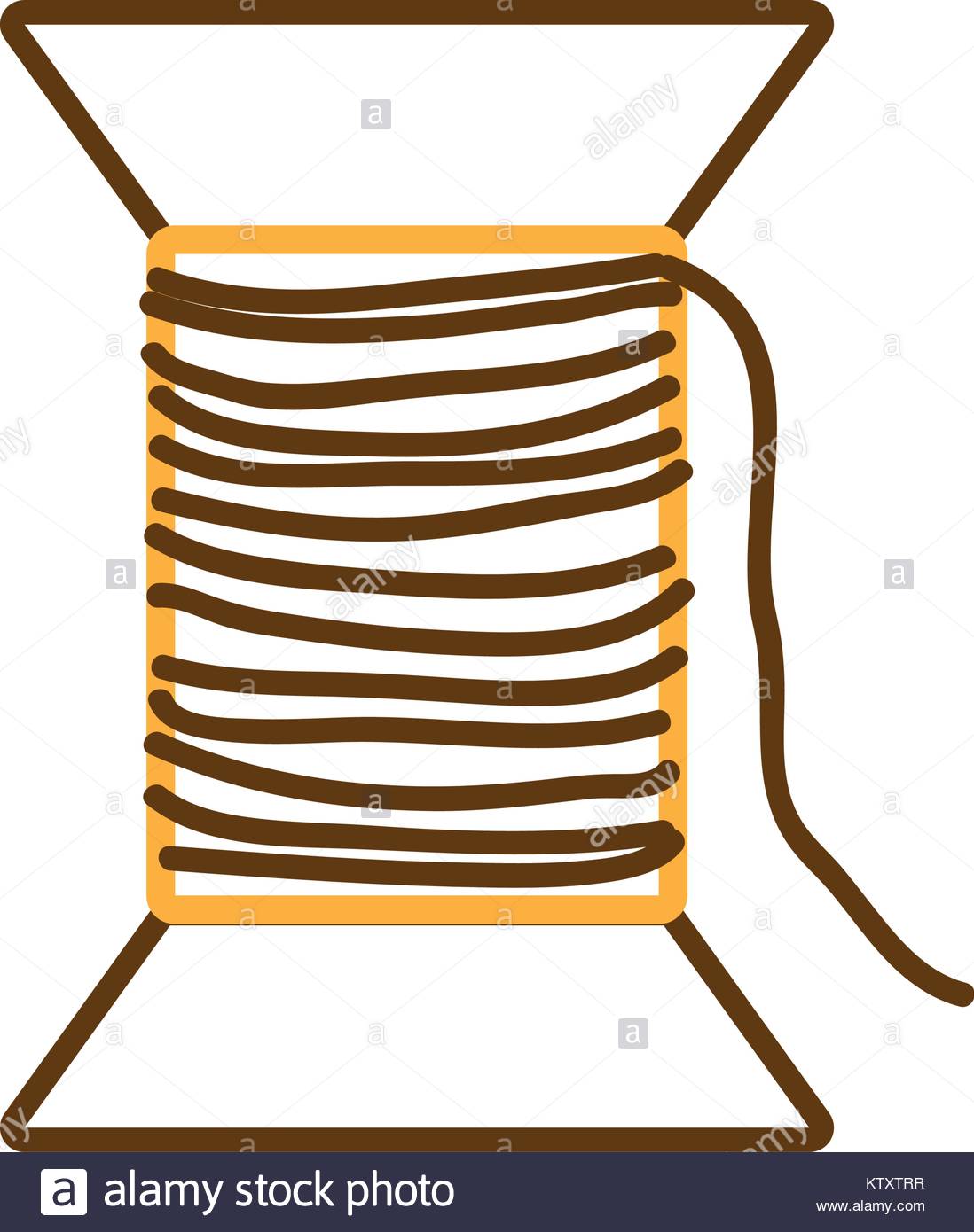 1098x1390 Silhouette Thread Sewing Craft Fashion Tool Stock Vector Art