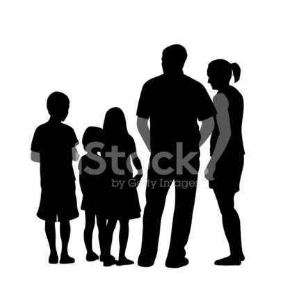 407x440 Threekids Stock Vector