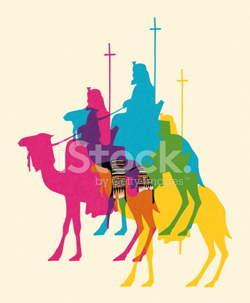 362x439 Three Wise Men Stock Vector