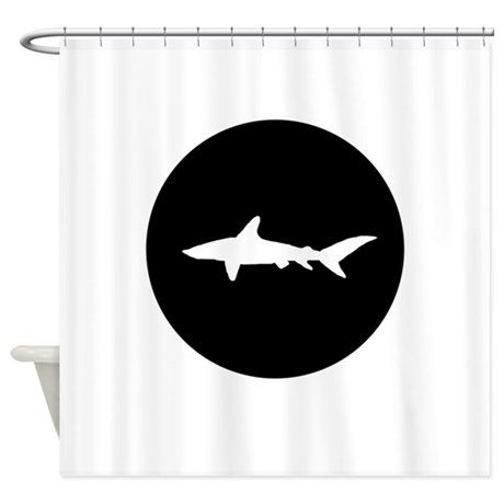 460x460 Shark Print Shower Curtains