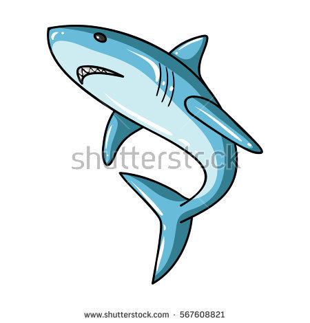 450x470 Drawn Shark Symbol
