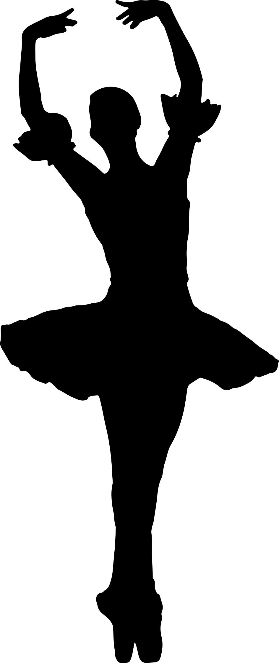 944x2236 Arms Raised Ballerina Silhouette Without Tiara Icons Png