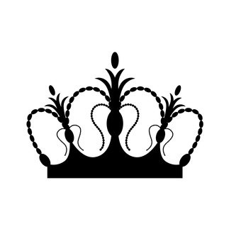 340x340 Free Silhouette Vector Crown, Icon