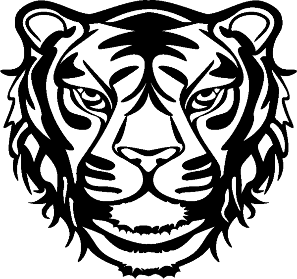 Tiger Face Silhouette at GetDrawings | Free download