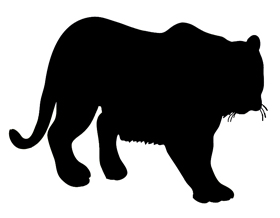 Tiger Head Silhouette at GetDrawings | Free download