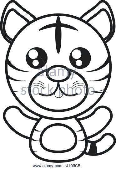 371x540 Tiger Outline Vector Stock Vector 139133909 Shutterstock Tiger