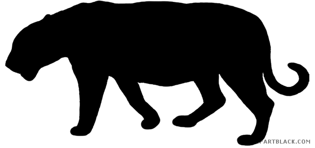 638x300 Tiger Silhouette Clipart