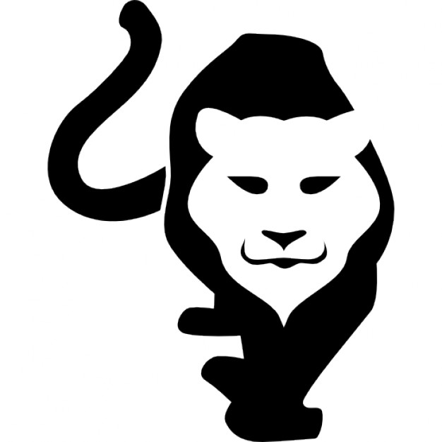 626x626 Tiger Face Silhouette On Body Icons Free Download