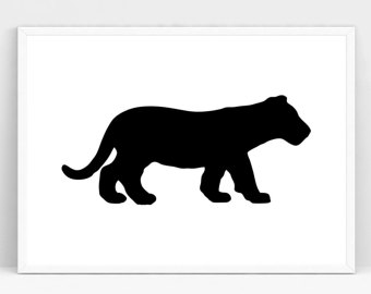 340x270 Tiger Silhouette Etsy