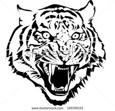 236x227 Silhouette Heads Of People Stock Images Tiger Head Silhouette