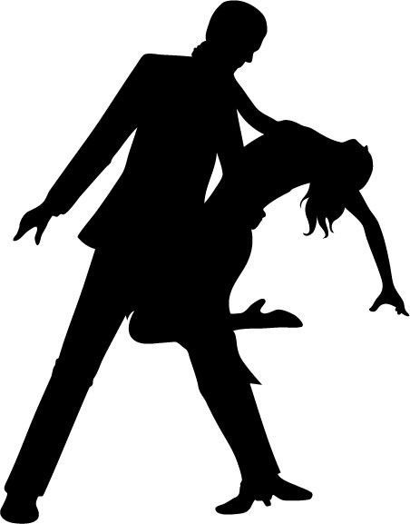 452x577 Dancing Couple Dipping Vinyl Car Decal Sticker Silhouette