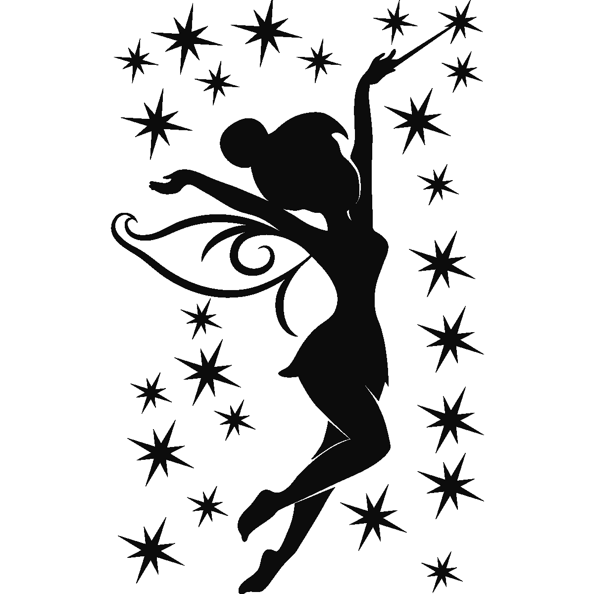 1200x1200 Silhouette Think Lt3 Tinkerbell Love Silhouettes