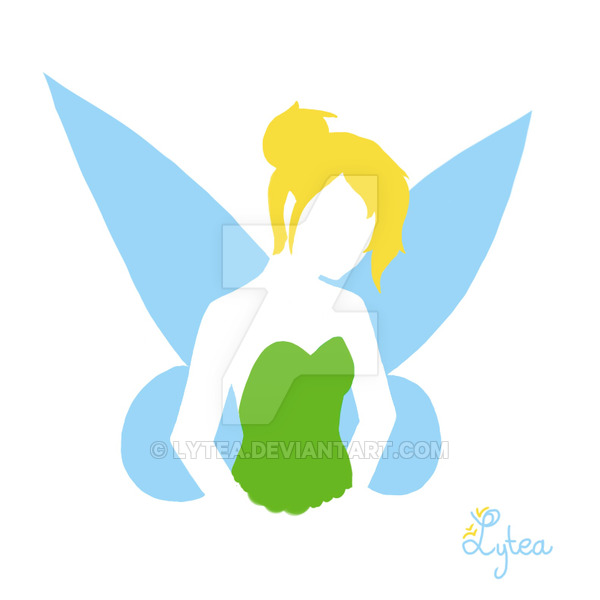 600x600 Tinkerbell Silhouette By Lytea