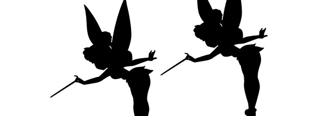 610x229 Tinkerbell Silhouette Cut Out Medium