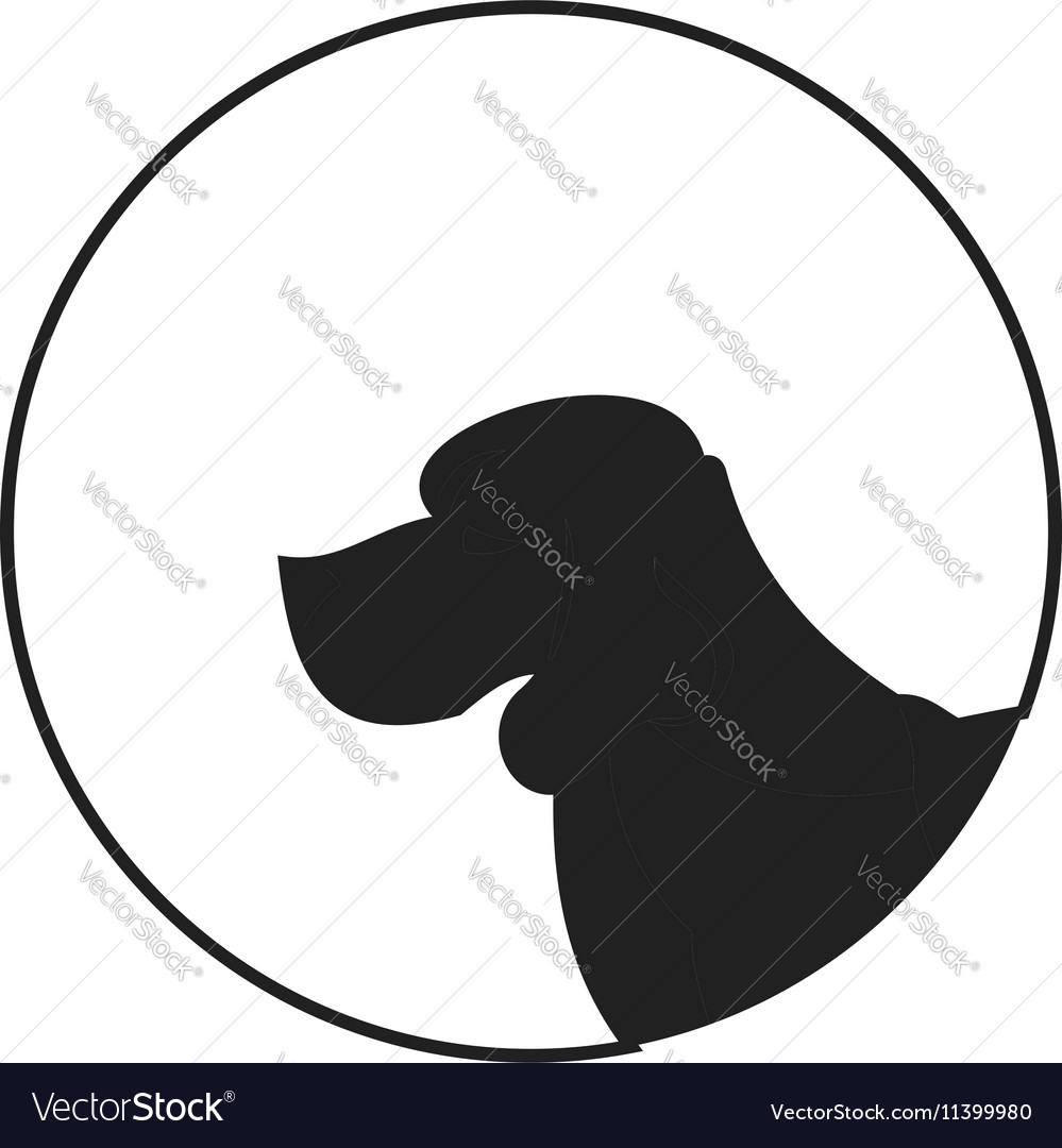 999x1080 Silhouette Of A Dog Head Dachshund Vector 11399924