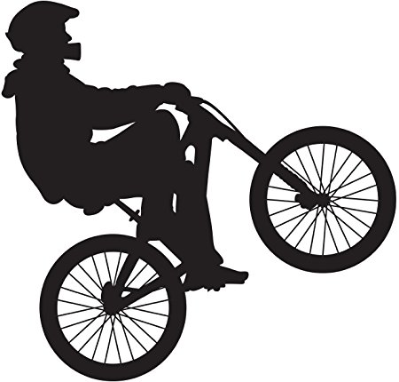 450x430 Bmx Silhouette I Wall Decal Cutout 23x24 Amazon.co.uk Kitchen