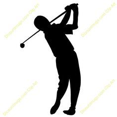236x236 Golf Swing Silhouette Clipart