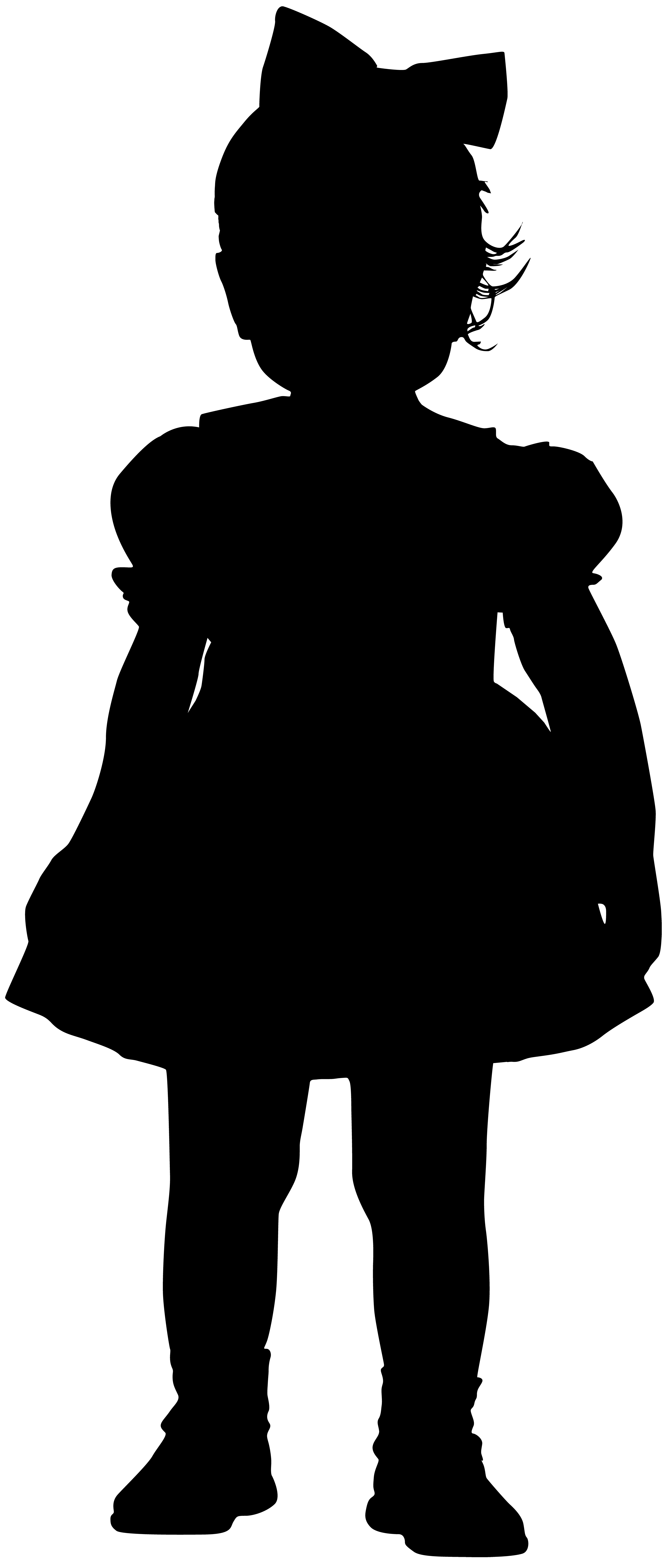 3428x8000 Little Girl Silhouette Group