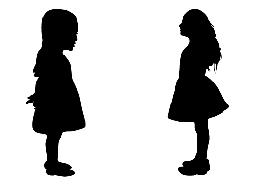 500x350 Baby Girl Silhouette Clip Art Profile Clipart Child Shadow 18