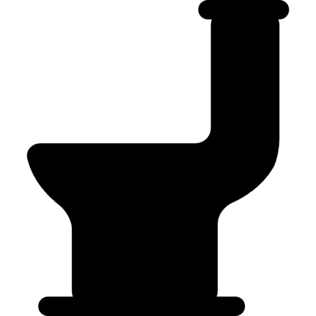 626x626 Toilet Black Silhouette Icons Free Download