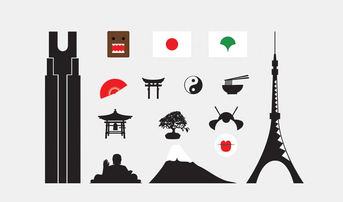 680x400 Tokyo And Japan Icons Amp Silhouette Vectors (Free), Vector File