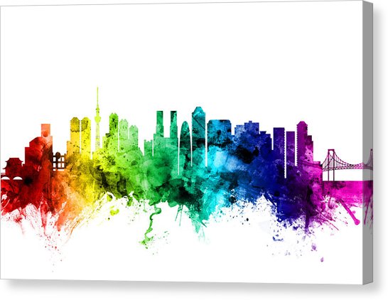 546x422 Tokyo Skyline Canvas Prints Fine Art America