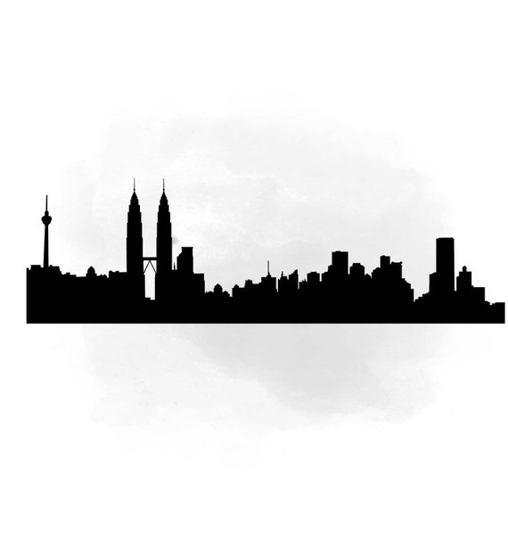 570x609 City Skyline Kuala Lumpur Clipart, International City Digital