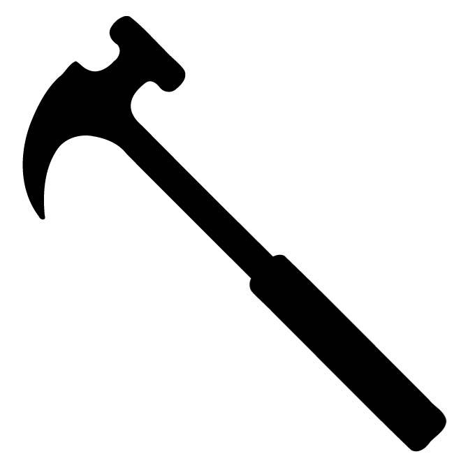 660x660 Silhouette Of A Hammer