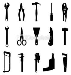 236x249 Tools Silhouette Vector