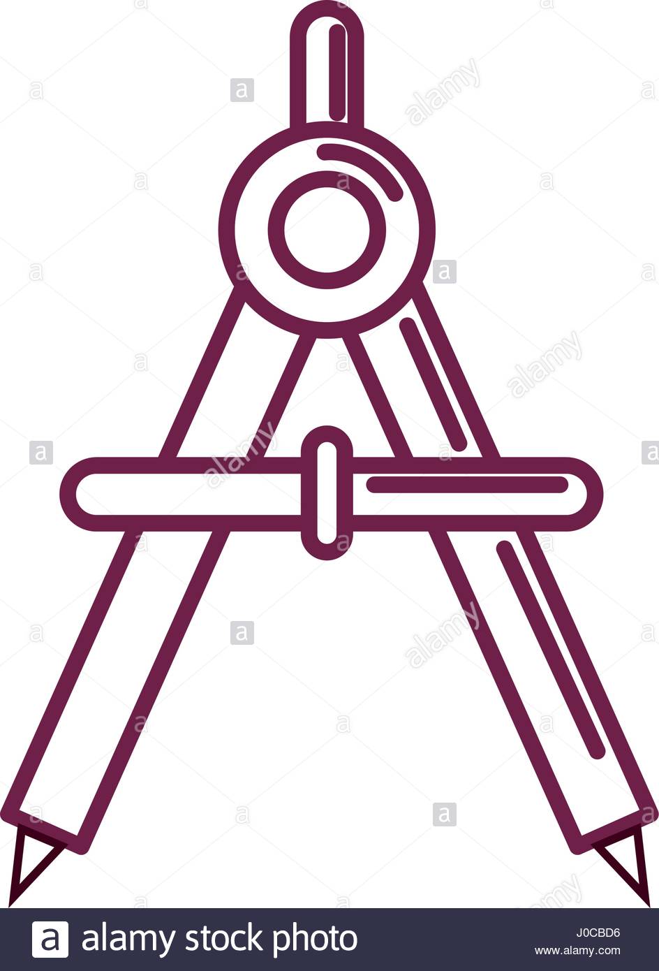 944x1390 Silhouette Compass Study Tool To Do Circles Stock Vector Art