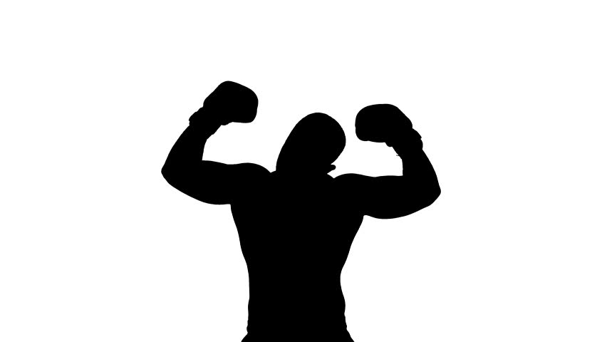 852x480 Boxer Clipart Silhouette