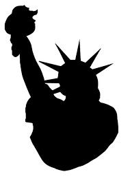 190x266 Statue Of Liberty Torch Silhouette