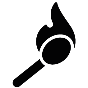 283x283 Fire Torch Silhouette Silhouette Of Fire Torch