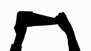 320x180 Hand Tear Off Paper Stock Video Footage