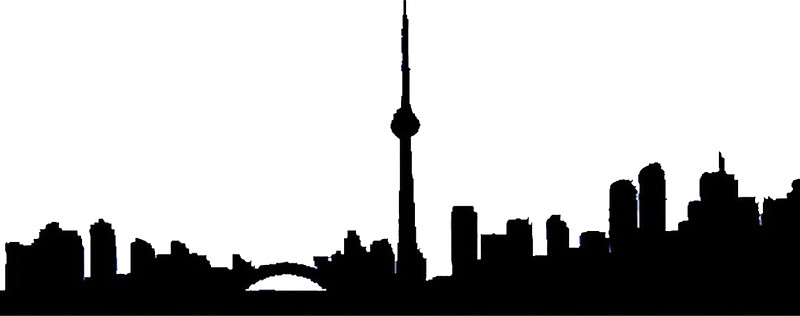 800x316 Toronto Skyline Shirt Stickers By Kosta Kalenteridis Redbubble