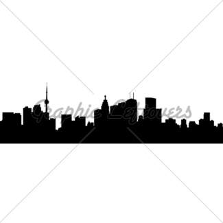 325x325 Toronto Skyline Silhouette Gl Stock Images