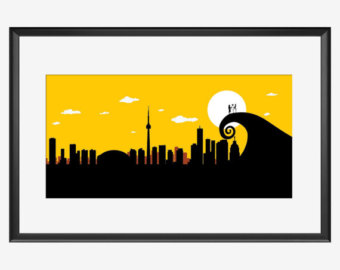 340x270 Oslo Skyline Oslo Norway Oslo Print Oslo Art Oslo