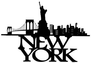 382x267 New York City Skyline Silhouette