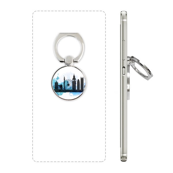 600x600 London Tower Bridge Silhouette England Cell Phone Ring Stand