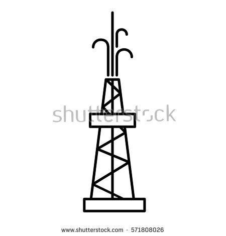 450x470 Oil Rig Clipart Cell Tower