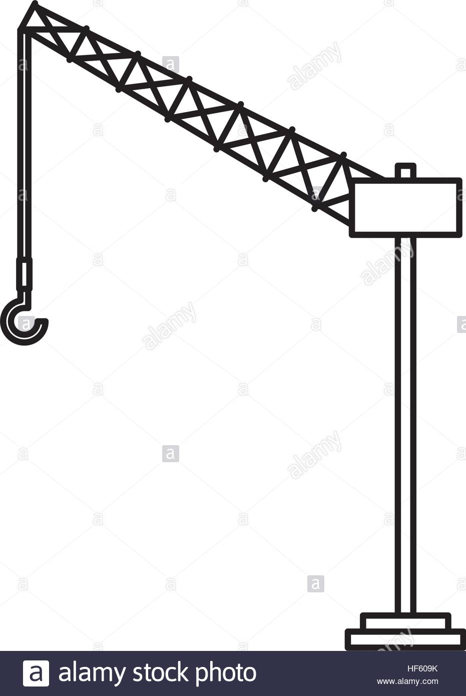 931x1390 Tower Crane Service Icon Vector Illustration Design Stock Vector