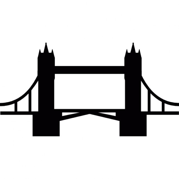 626x626 Tower Bridge Clipart Silhouette