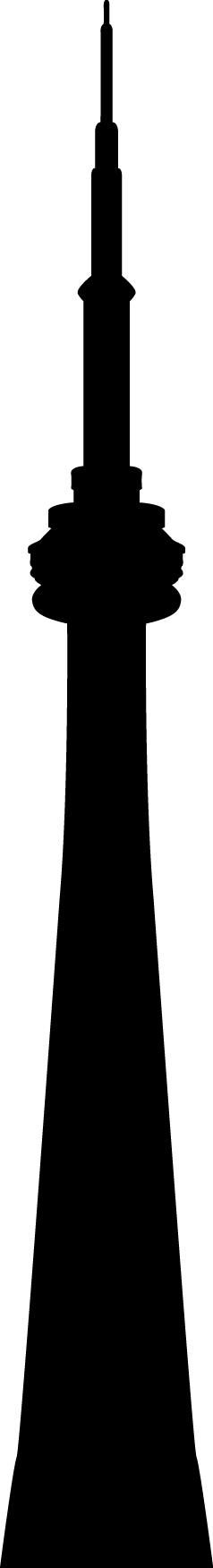 238x1751 Cn Tower Vector Silhouette By Syaofkanada