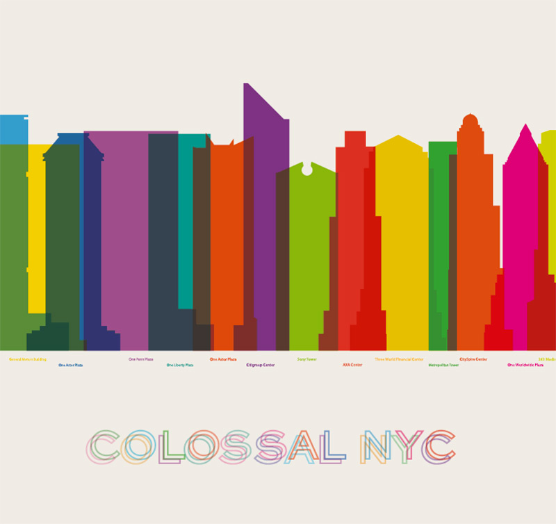 800x754 Colorful City Silhouette Prints By Yoni Alter Colossal